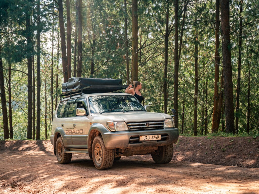 Tourist Heading to Sipi Falls for an abseiling adventure