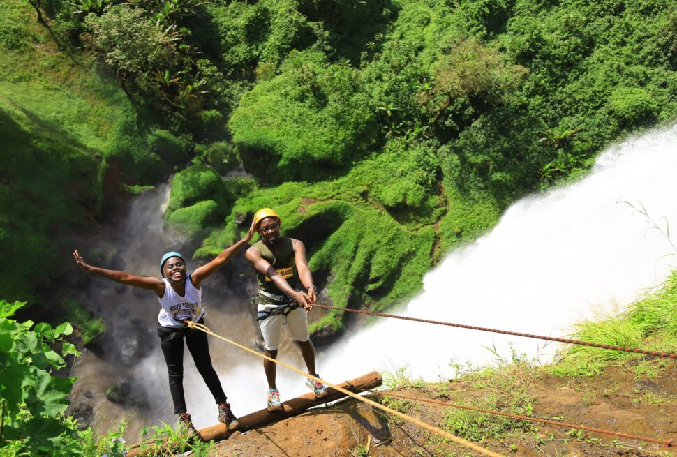 Abseiling in Uganda - Sipi Falls Abseiling Experience